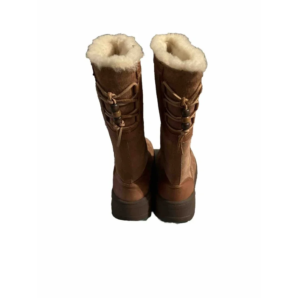 UGG‎ Australia Womens Klarissa Boots 1003288 Chestnut Waterproof Tassel Beaded
